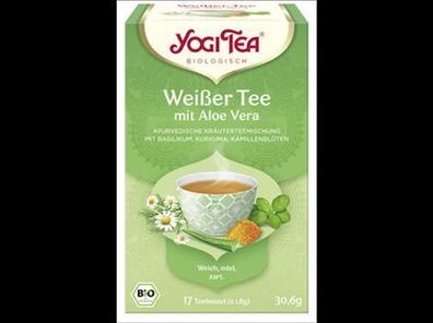 Yogi Tea®, Yogi Tea GmbH Yogi Tea® Weißer Tee mit Aloe Vera Bio 17x1,8g