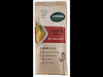 Naturata 6x Gemüsebrühe mit Bio-Hefe, Nachfüllbeutel 500g