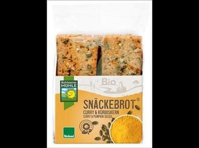 Bohlsener Mühle Snäckebrot Curry & Kürbiskern 200g