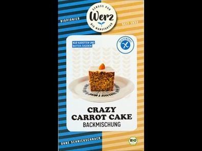 Naturkornmühle Werz 3x Crazy Carrot Cake, Backmischung, glutenfrei 500g