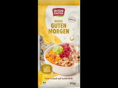 Rosengarten 3x Dinkel-Guten-Morgen-Müsli 375g