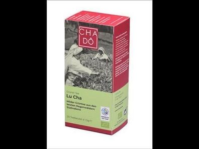 Cha Dô Lu Cha Grüntee Teebeutel 20x1,5g WFTO 30g