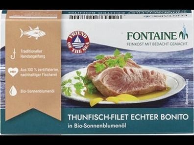Fontaine 6x Echter Bonito in Bio-Sonnenblumenöl 120g