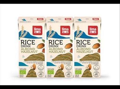 Lima 6x Reisdrink Haselnuss Mandel 3x200ml 600ml