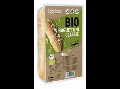 Schnitzer Glutenfreiheit 3x Bio Baguettini Classic 200g