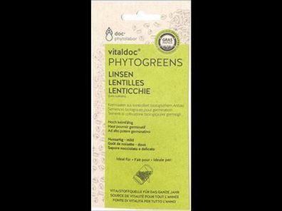 doc phytolabor vitaldoc Phytogreens Linsen 75g