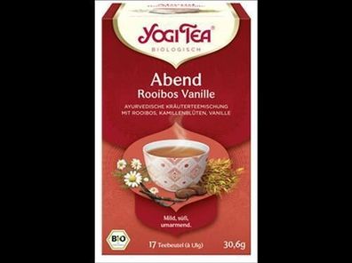Yogi Tea®, Yogi Tea GmbH Yogi Tea® Abend Rooibos Vanille Bio 17x1,8g