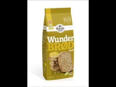 Bauck Mühle 3x Wunderbrød Gold Bio glutenfrei 600g
