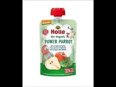 Holle Power Parrot - Birne & Apfel mit Spinat 100g