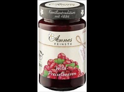 Annes Feinste 6x Bio Wildpreiselbeeren Auslese 250g