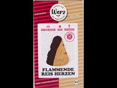 Naturkornmühle Werz Flammende Reis Herzen, Vollkorngebäck, glutenfrei 90g