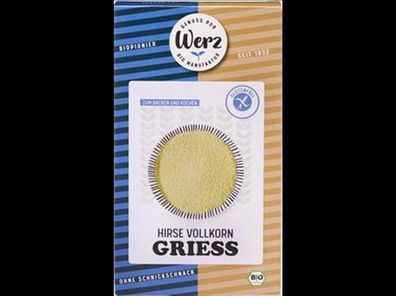 Naturkornmühle Werz 6x Hirse Vollkorn Grieß, glutenfrei 250g