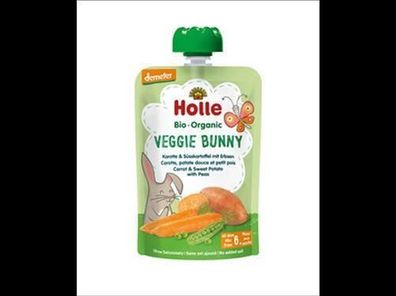 Holle Veggie Bunny - Karotte & Süsskartoffel mit Erbsen 100g