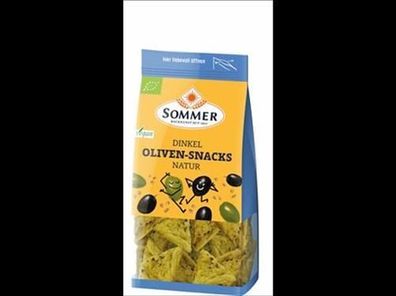 SOMMER 6x Dinkel Oliven-Snacks natur 150g