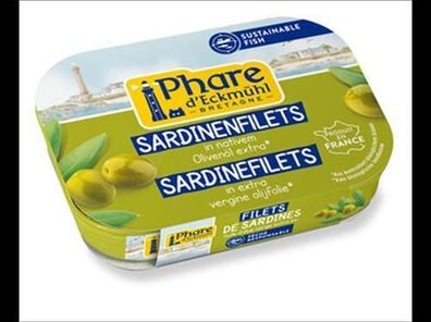 Phare d´Eckmühl 6x Sardinenfilets mit Olivenöl 100g
