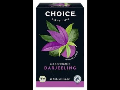 CHOICE® , Yogi Tea GmbH CHOICE® Darjeeling Bio 20x2,0g