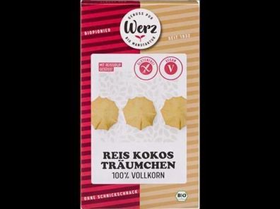 Naturkornmühle Werz Reis Kokos Träumchen, Vollkornkekse, glutenfrei 110g