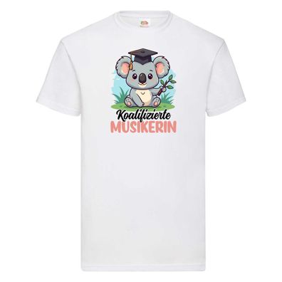 Koalifizierte Musikerin | Musik | Musikantin T-Shirt Weiß