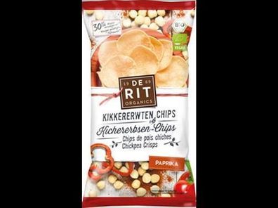 deRit 3x Kichererbsen-Chips Paprika 75g