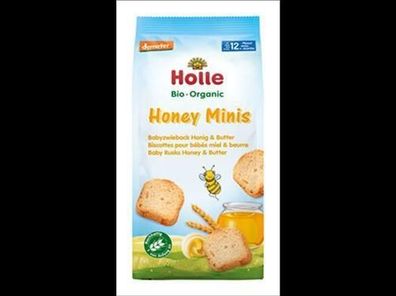 Holle Bio-Honey Minis Babyzwieback Honig & Butter 100g