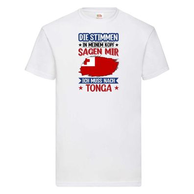 Tonga | Urlaub | Stimmen in meinem Kopf | Traumland T-Shirt Weiß