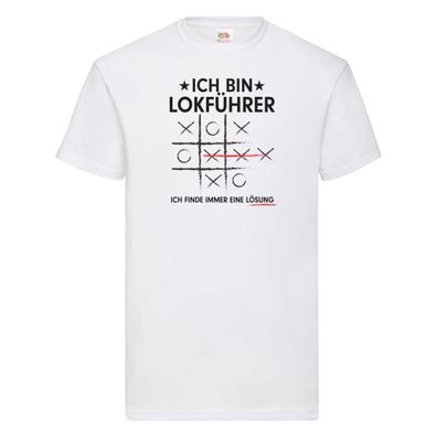 Löse Probleme: Lokführer | Zug | Beruf T-Shirt Weiß