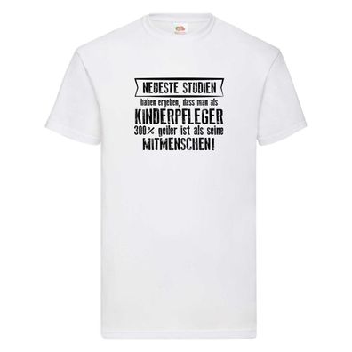 Neuste Studien: Kinderpfleger | Pfleger | Kinder T-Shirt Weiß