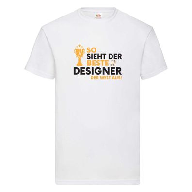Der Weltbeste Designer Beruf | Mode T-Shirt Weiß