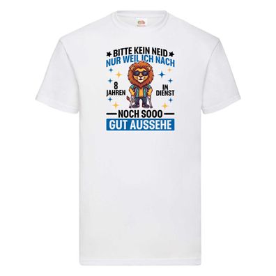 8 Jahre im Dienst | Arbeitsjubiläum | Arbeit T-Shirt Weiß