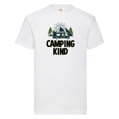 Camping kind | Wohnwagen | Camping Zelt T-Shirt Weiß