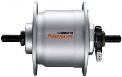 VR-Nabendynamo Shimano DHC3000 100mm, 36 Loch, silber, SNSP