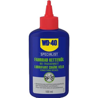 WD-40 Specialist, Fahrrad Kettenöl Trocken, 100ml, WD-40, 49695/NBA
