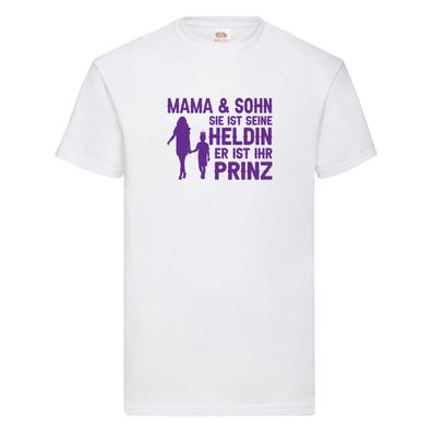 Mama & Sohn | Helding | Prinz | Mutterliebe T-Shirt Weiß