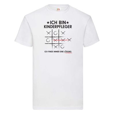 Löse Probleme: Kinderpfleger | Pfleger | Kinder T-Shirt Weiß