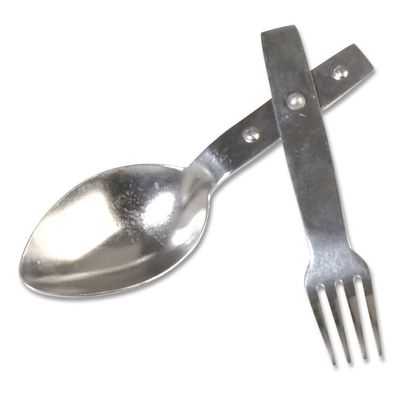 NEU Klapp Besteck Göffel Alu Gabel Löffel für Camping Outdoor Survival Bushcraft
