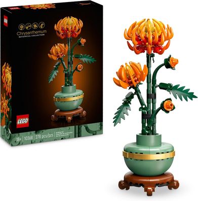 LEGO Icons Chrysantheme, kreatives Bauset für Erwachsene, Pflegeleichte