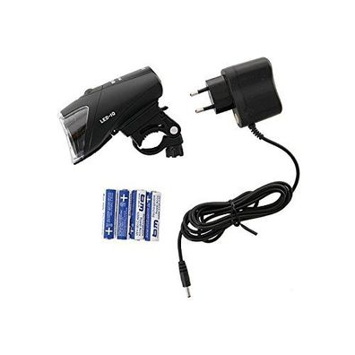 LED-Akkuscheinw. b&m Ixon IQ Premium 80 Lux mit Netzgerät und Akkus