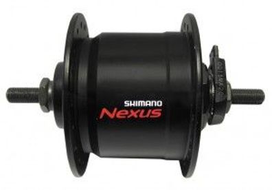VR-Nabendynamo Shimano DHC3000 100mm, 36 Loch, schwarz, Vollachse