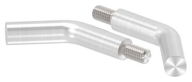 Edelstahl Trägerstift 135° gebogen Ø 12 x 60 mm - M8x15 / zum Anschweißen (V2A)