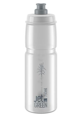 Trinkflasche Elite Jet Green 750ml, klar/grau, Bio