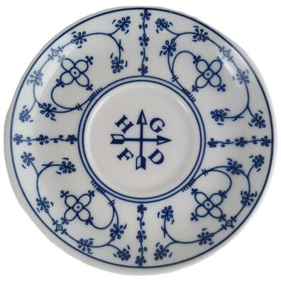 Untertasse für Mokka 10,8 cm Schönwald Indisch Blau Strohblume