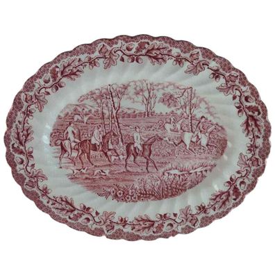 Fleischplatte Myott Country Life Rot