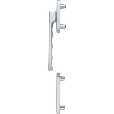 Hoppe Fenstergriff-Halbgarnitur TOULON außen flach Aluminium silber eloxiert
