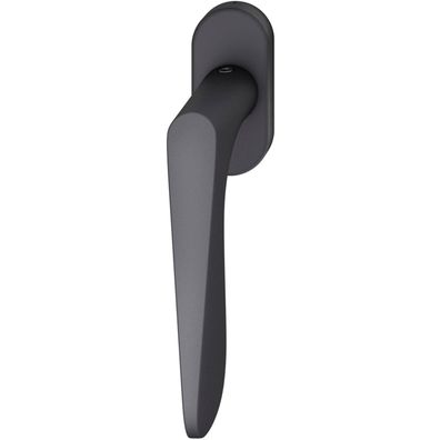 FSB Fenstergriff ovale Rosette Aluminium schwarz matt