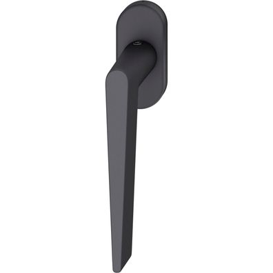 FSB Fenstergriff ovale Rosette Aluminium schwarz matt