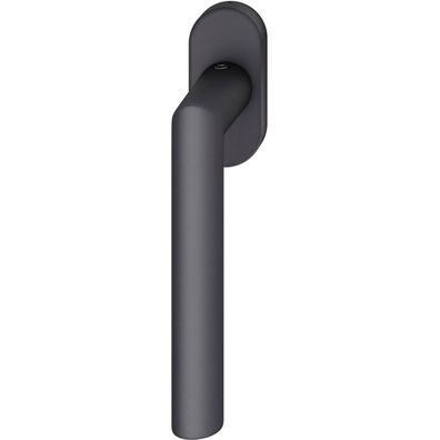 FSB Fenstergriff ovale Rosette Aluminium schwarz matt