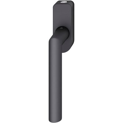 FSB Fenstergriff abschließbar ovale Rosette Aluminium schwarz matt