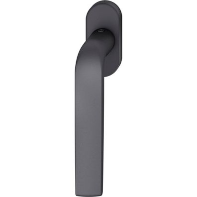 FSB Fenstergriff ovale Rosette Aluminium schwarz matt