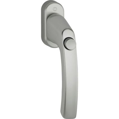 Hoppe Fenstergriff LIÈGE Druckknopf Vierkant 7x40mm Alu Edelstahl Effekt
