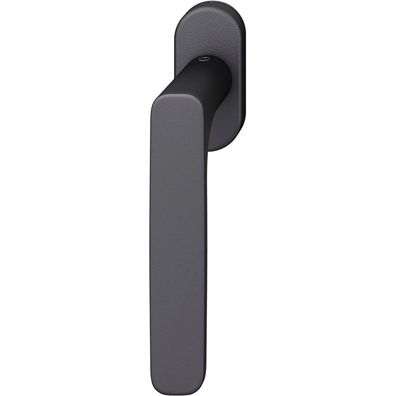 FSB Fenstergriff ovale Rosette Aluminium schwarz matt